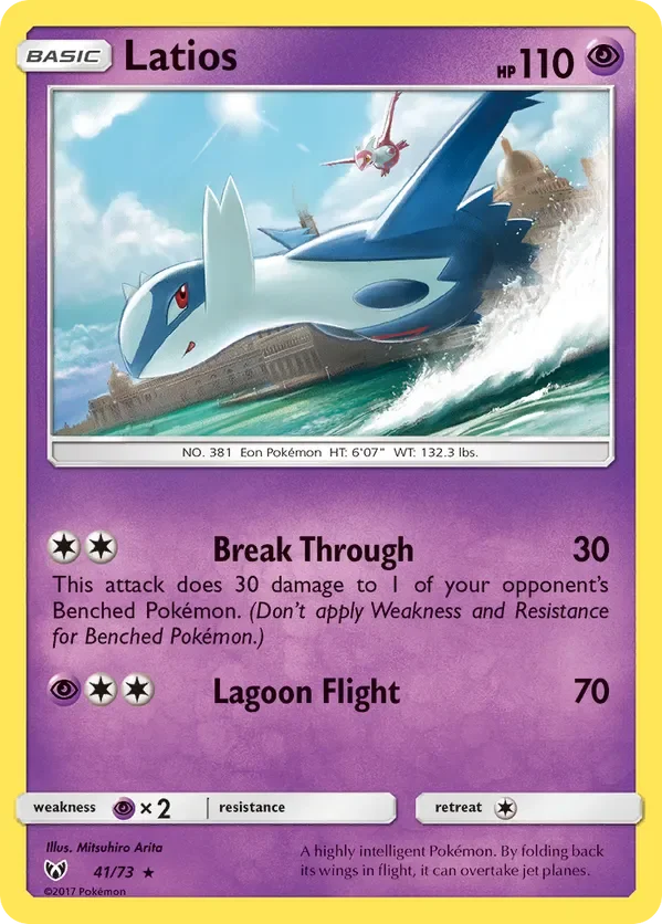 41/73 from Shining Legends Holo Rare Pokemon Card