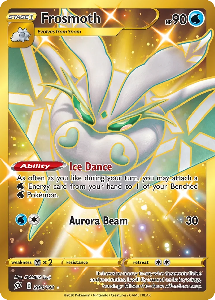 204/192 from Rebel Clash Gold Secret Rare Pokemon Card
