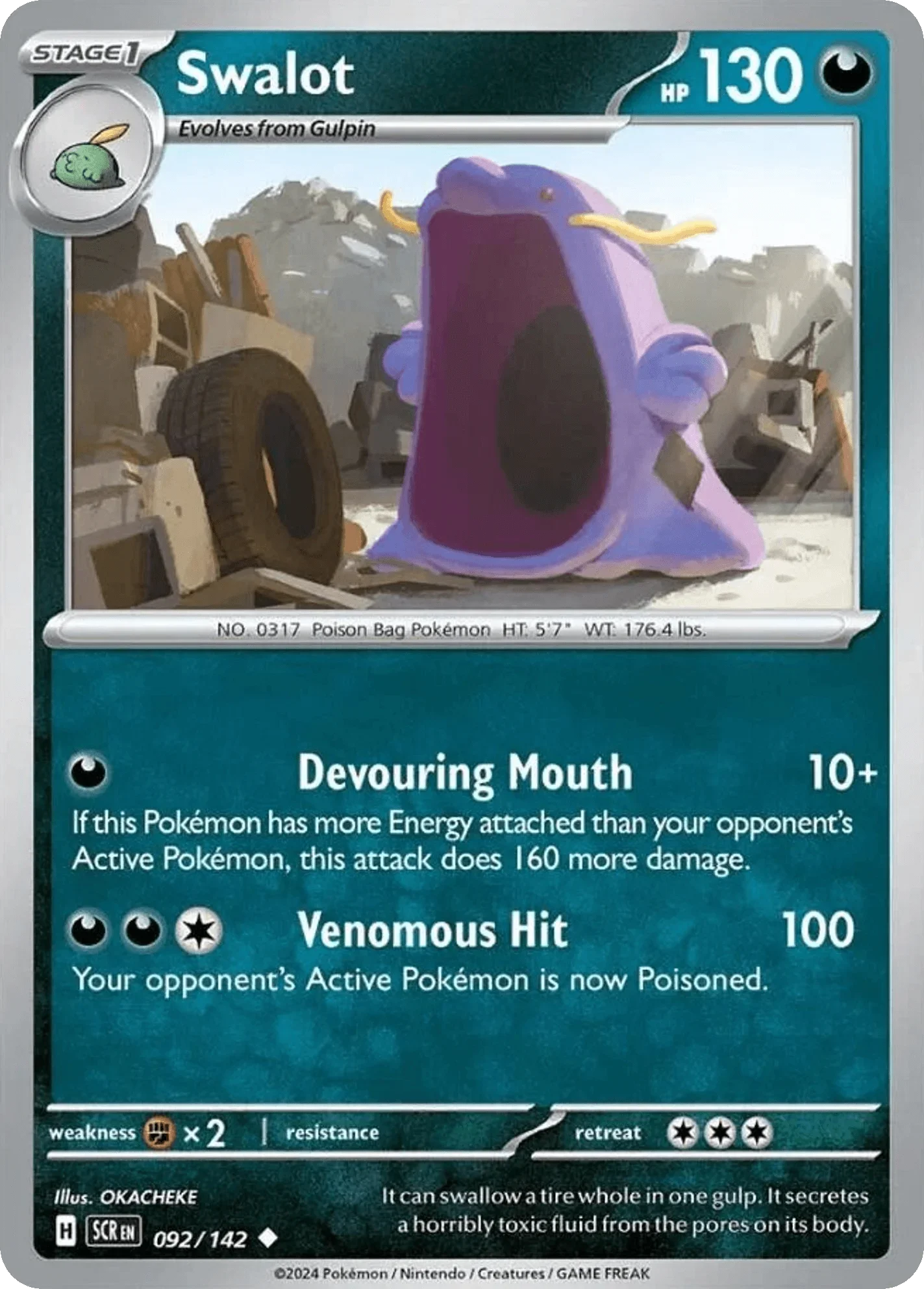 092/142 from Stellar Crown Card List Uncommon Pokemon Card