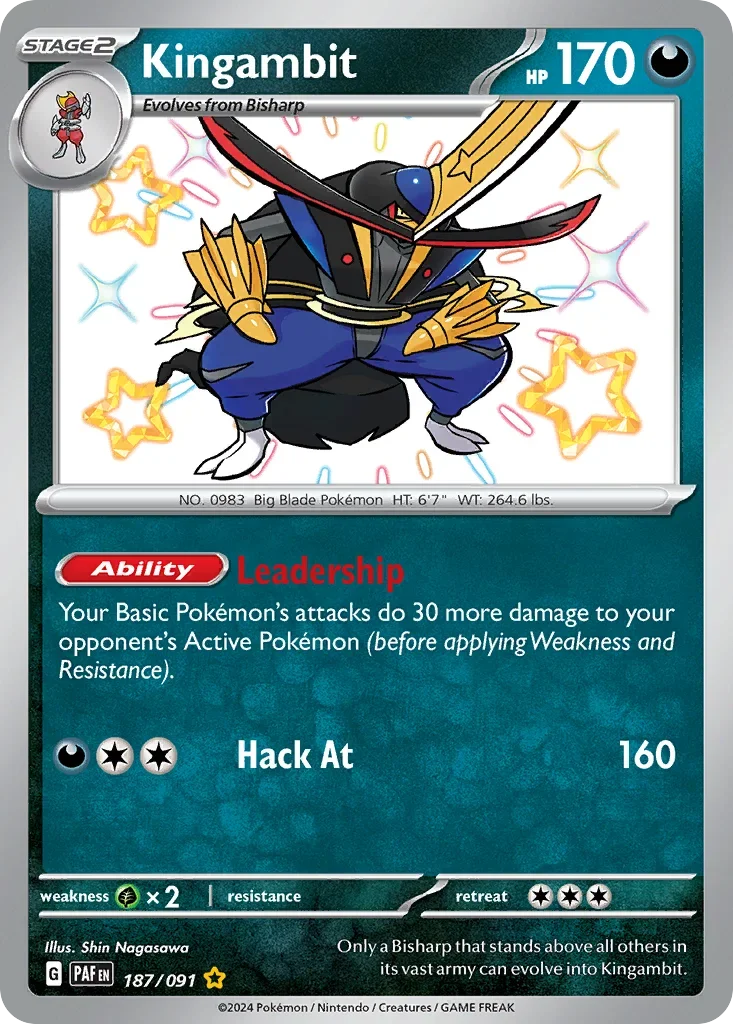 187/091 from Paldean Fates Shiny Rare Pokemon Card