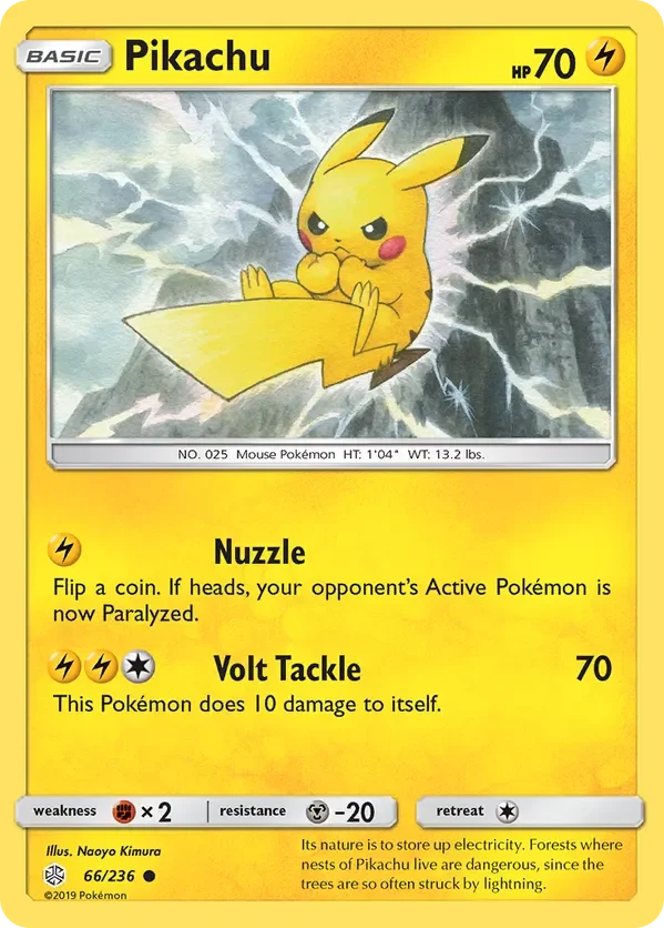 66/236 Pikachu Common Pokemon Card