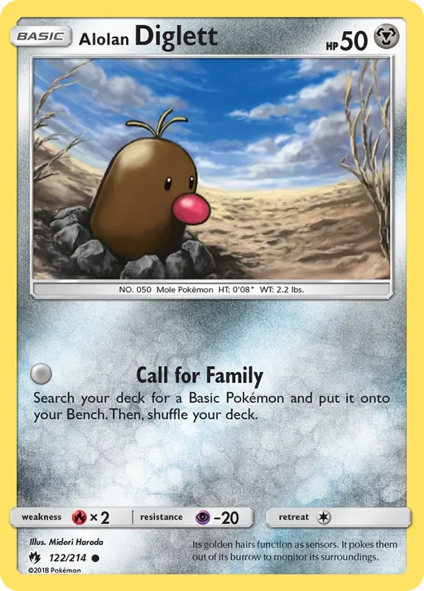 122/214 from Lost Thunder Common Pokemon Card