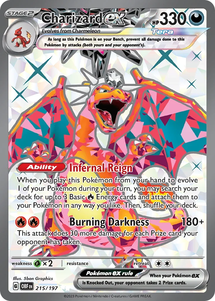 215/197 from Obsidian Flames Ultra Rare Pokemon Card