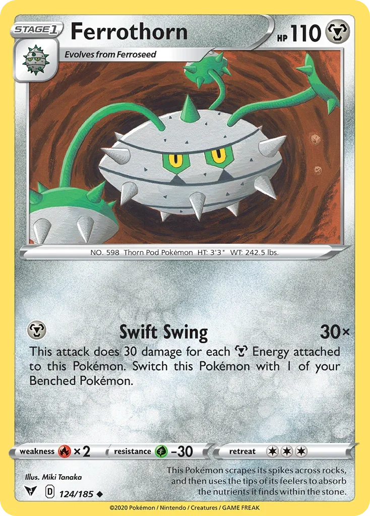 124/185 from Vivid Voltage Uncommon Pokemon Card