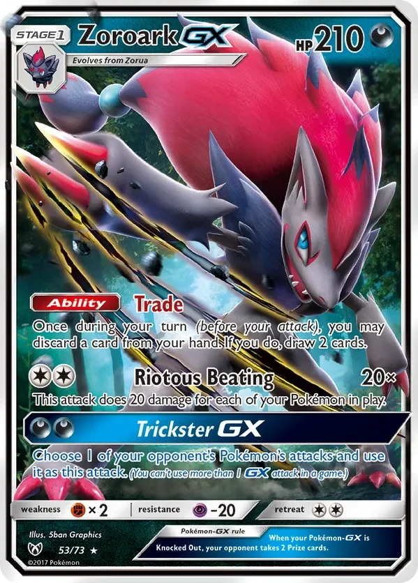 53/73 from Shining Legends Ultra Rare Pokemon Card
