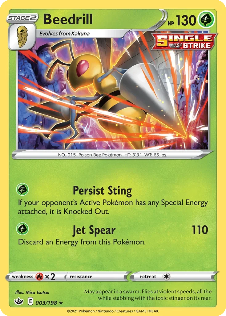 003/198 from Chilling Reign Holo Rare Pokemon Card