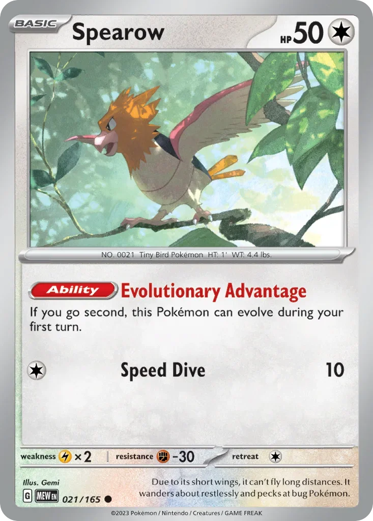 021/165 from 151 Common Pokemon Card