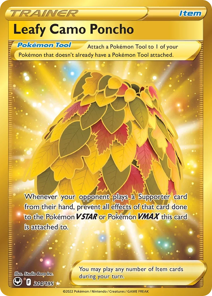 214/195 from Silver Tempest Gold Secret Rare Trainer Card
