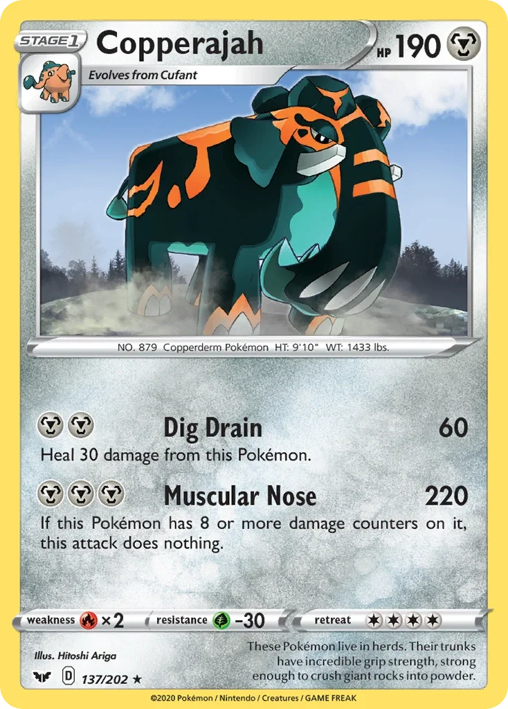 137/202 from Sword & Shield Holo Rare Pokemon Card