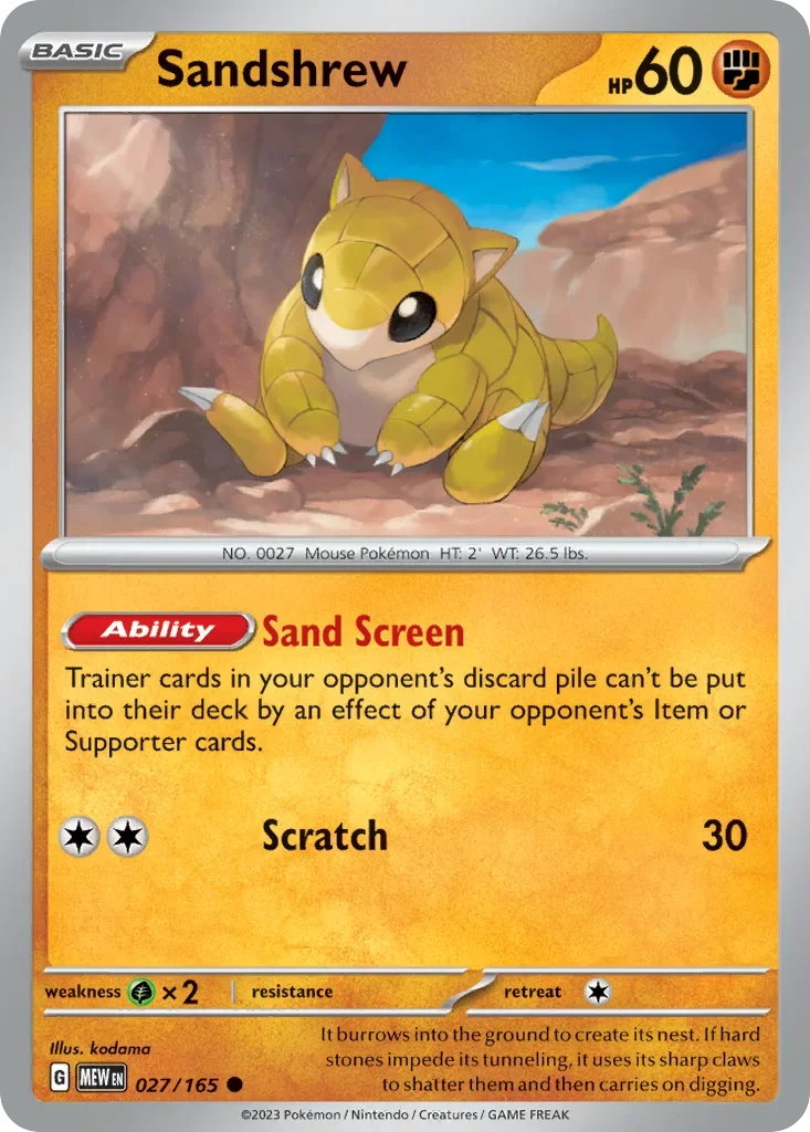 027/165 from 151 Common Pokemon Card