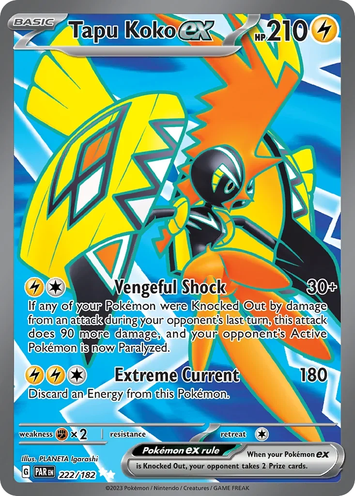 222/182 from Paradox Rift Ultra Rare Pokemon Card