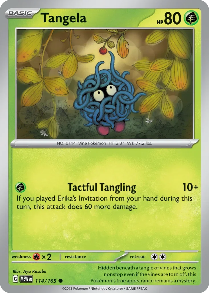114/165 from 151 Common Pokemon Card