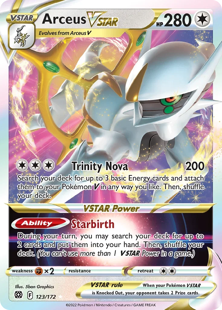 123/172 from Brilliant Stars Ultra Rare Pokemon Card