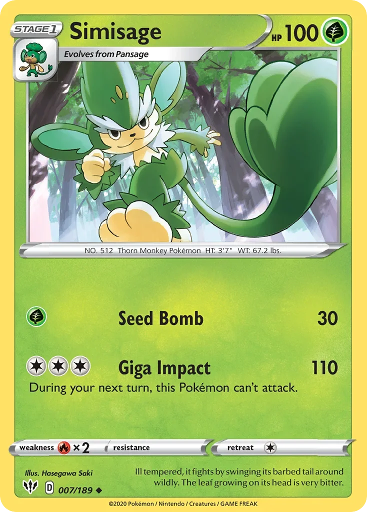 007/189 from Darkness Ablaze Uncommon Pokemon Card