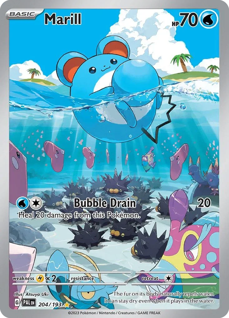 204/193 from Paldea Evolved Illustration Rare Pokemon Card
