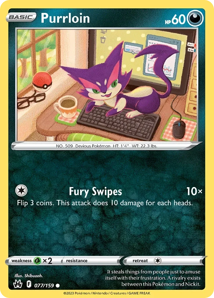 077/159 from Crown Zenith Common Pokemon Card