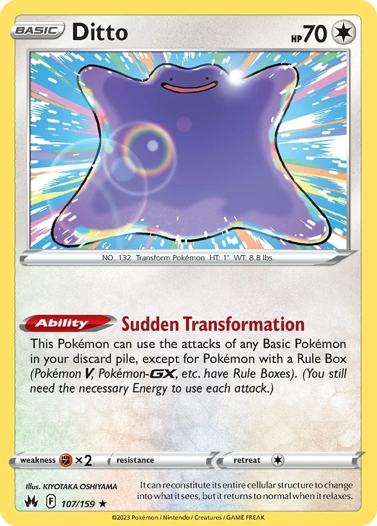 107/159 from Crown Zenith Holo Rare Pokemon Card