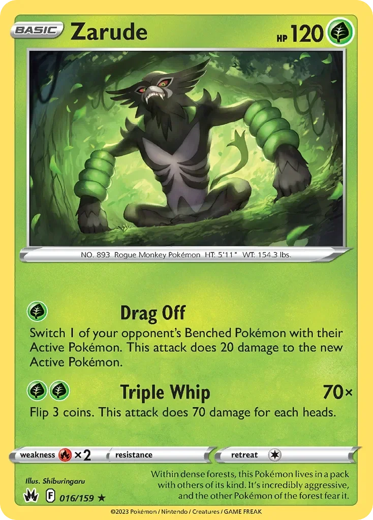 016/159 from Crown Zenith Holo Rare Pokemon Card