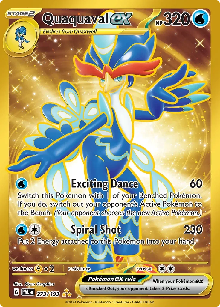 273/193 from Paldea Evolved Hyper Rare Pokemon Card