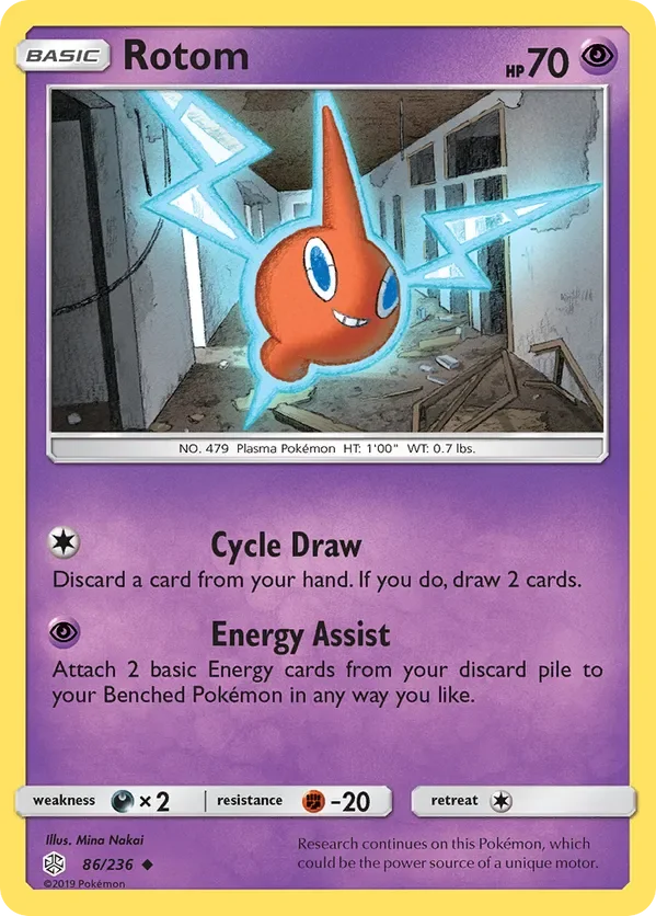 86/236 Rotom Uncommon Pokemon Card