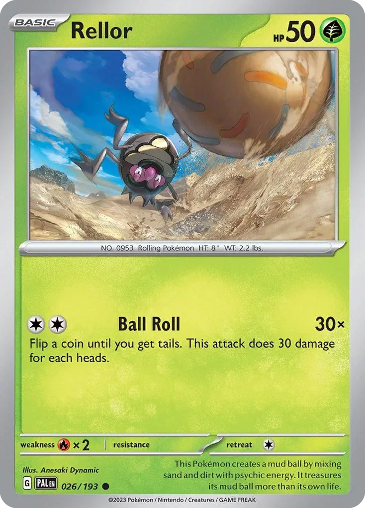026/193 from Paldea Evolved Common Pokemon Card