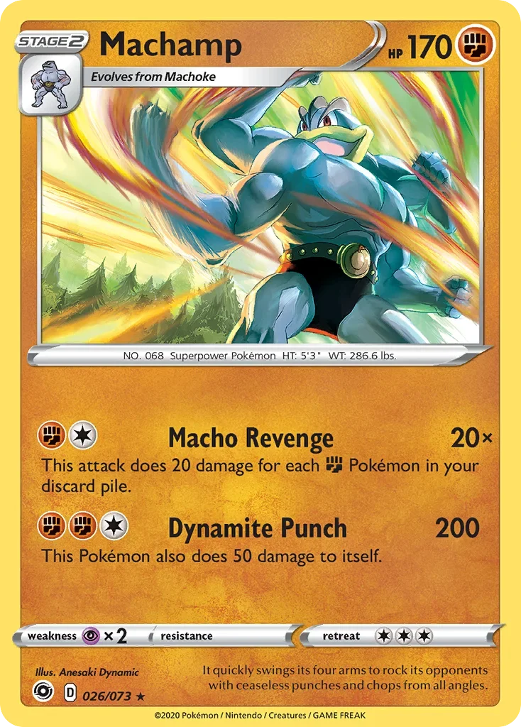 26/73 from Champion's Path Holo Rare Pokemon Card
