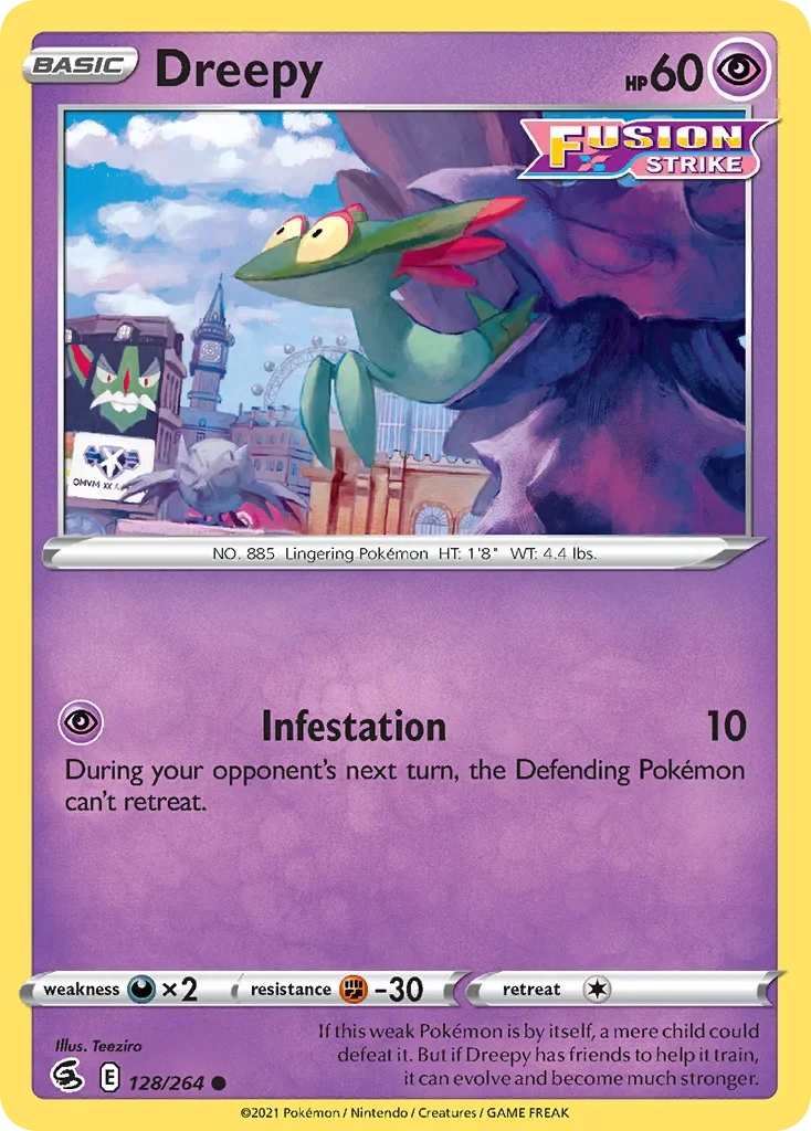 128/264 from Fusion Strike Common Pokemon Card