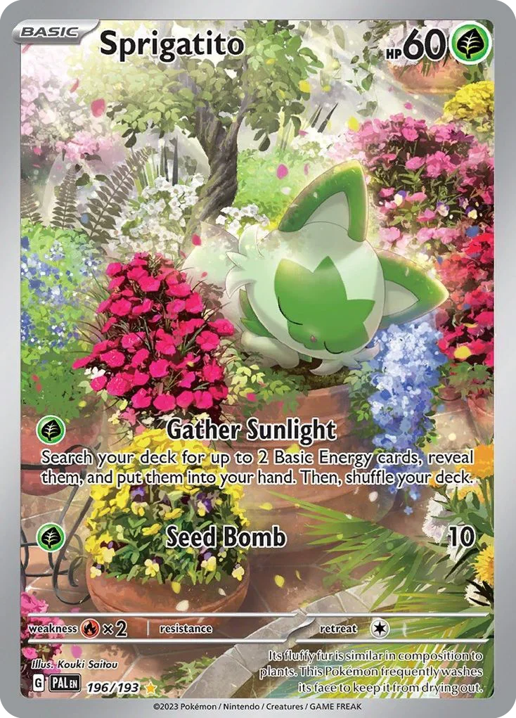 196/193 from Paldea Evolved Illustration Rare Pokemon Card
