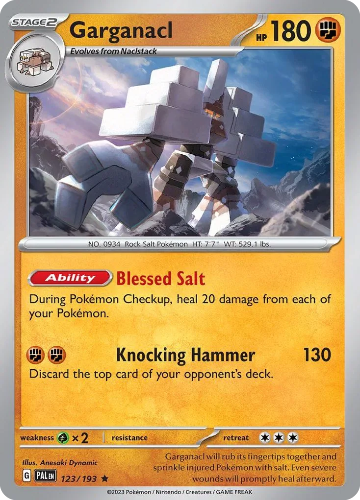 123/193 from Paldea Evolved Rare Pokemon Card