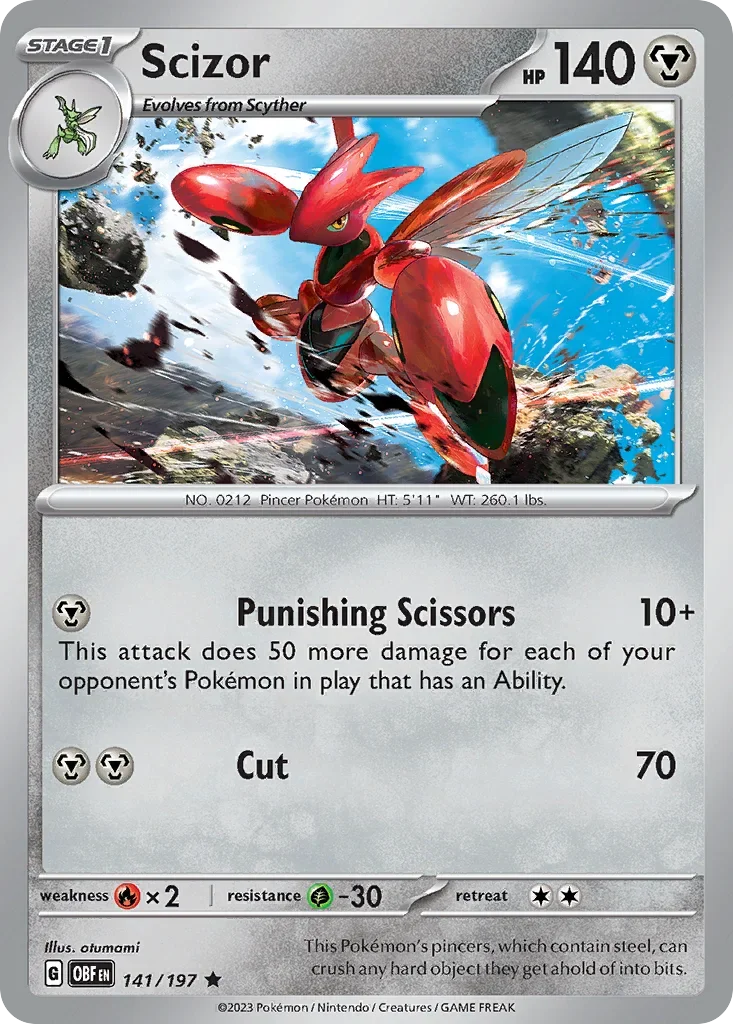 141/197 from Obsidian Flames Rare Pokemon Card