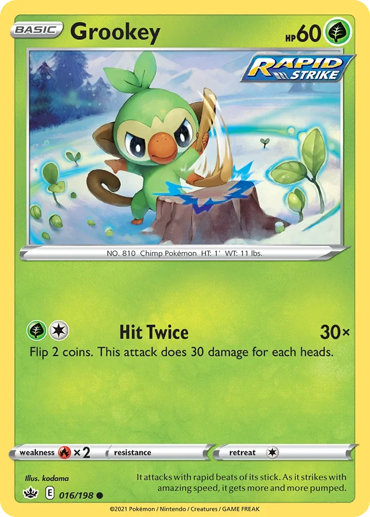 016/198 from Chilling Reign Common Pokemon Card