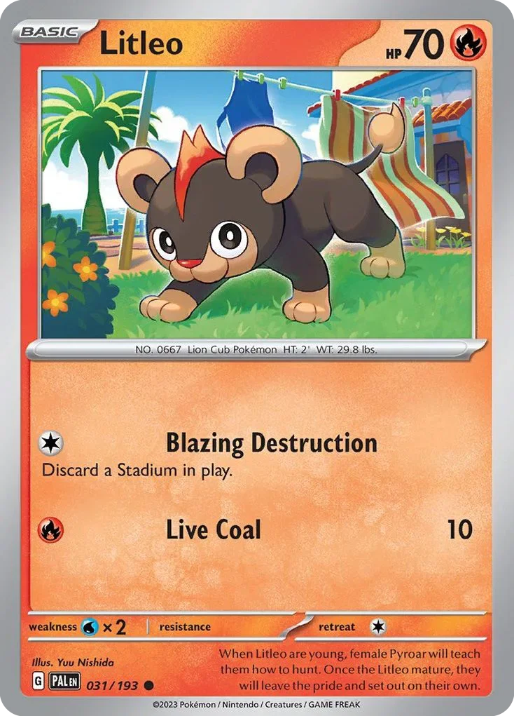 031/193 from Paldea Evolved Common Pokemon Card