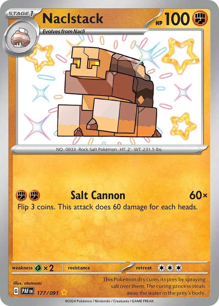 177/091 from Paldean Fates Shiny Rare Pokemon Card