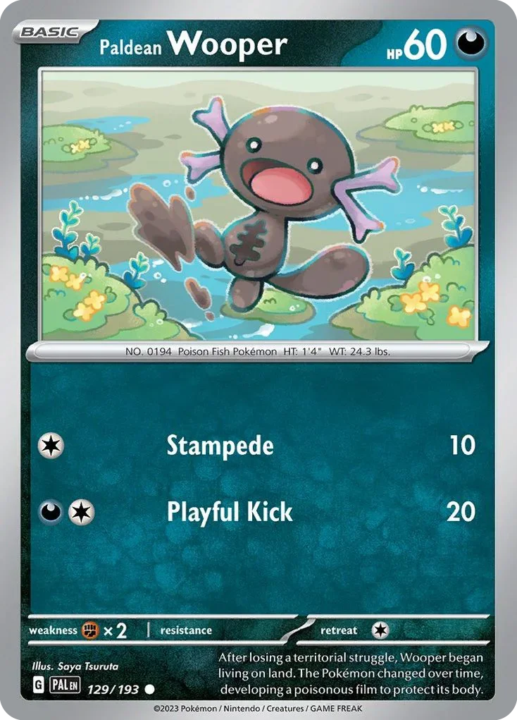 129/193 from Paldea Evolved Common Pokemon Card