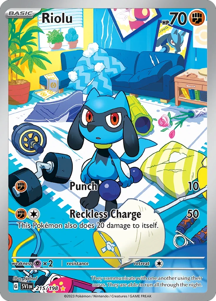 215/198 from Scarlet & Violet Illustration Rare Pokemon Card