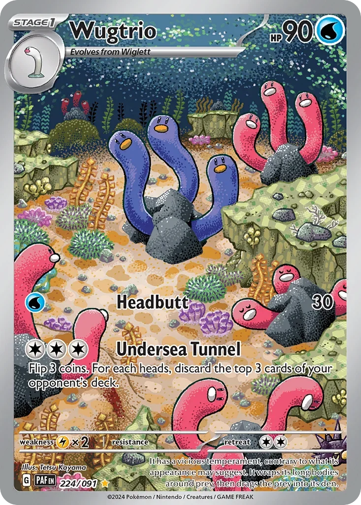 224/091 from Paldean Fates Illustration Rare Pokemon Card