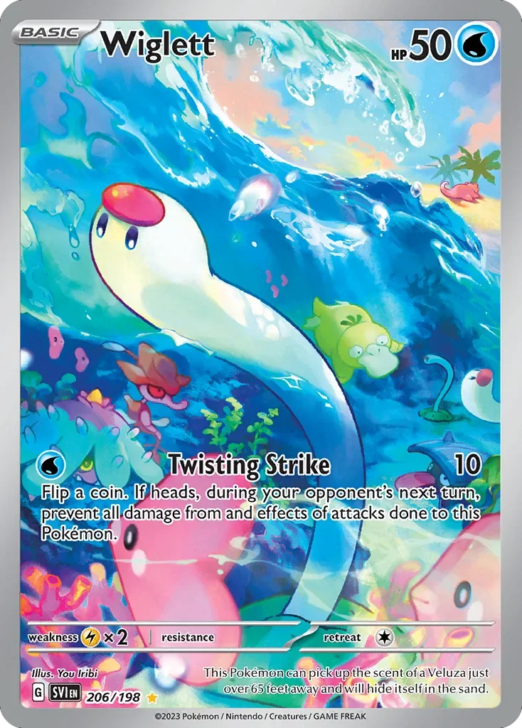 206/198 from Scarlet & Violet Illustration Rare Pokemon Card
