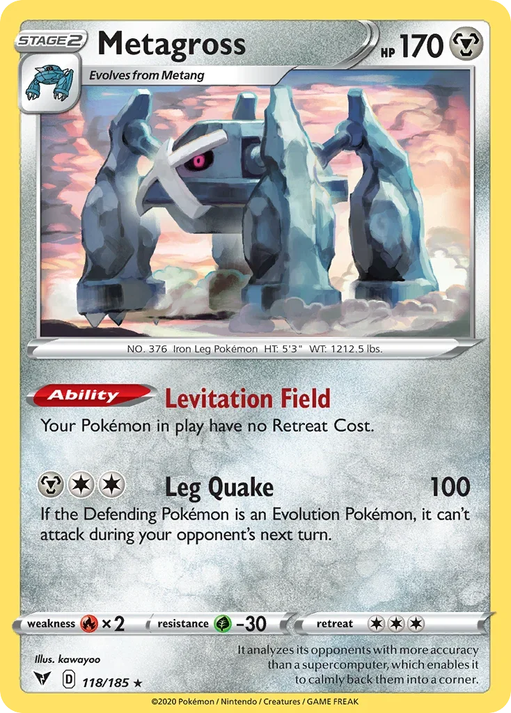 118/185 from Vivid Voltage Rare Pokemon Card