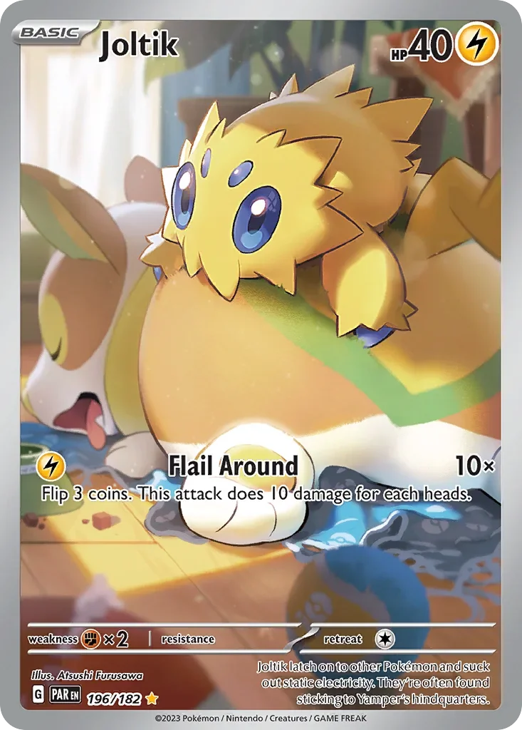 196/182 from Paradox Rift Illustration Rare Pokemon Card