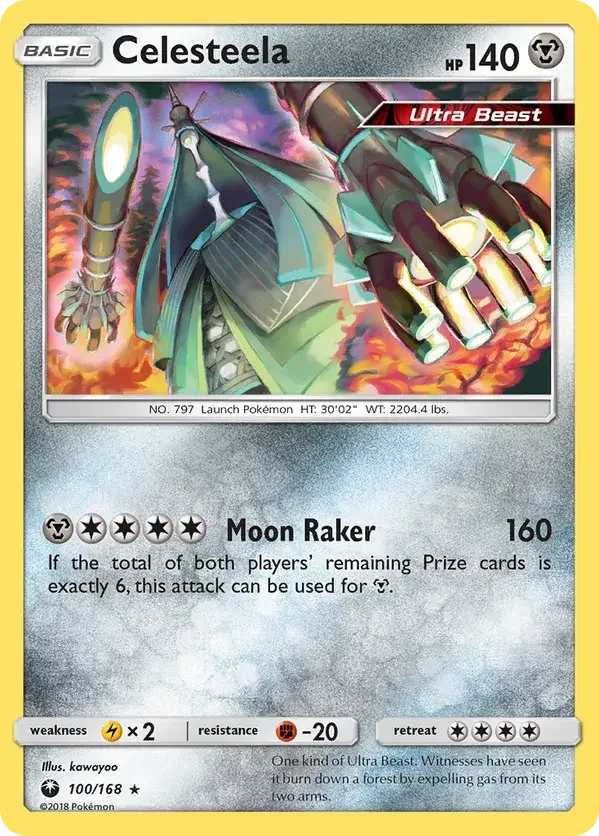 100/168 from Celestial Storm Holo Rare Pokemon Card