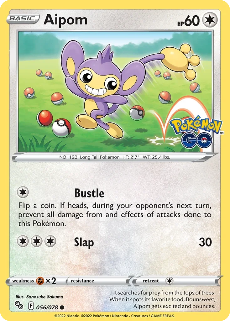 056/078 from Pokemon GO Common Pokemon Card