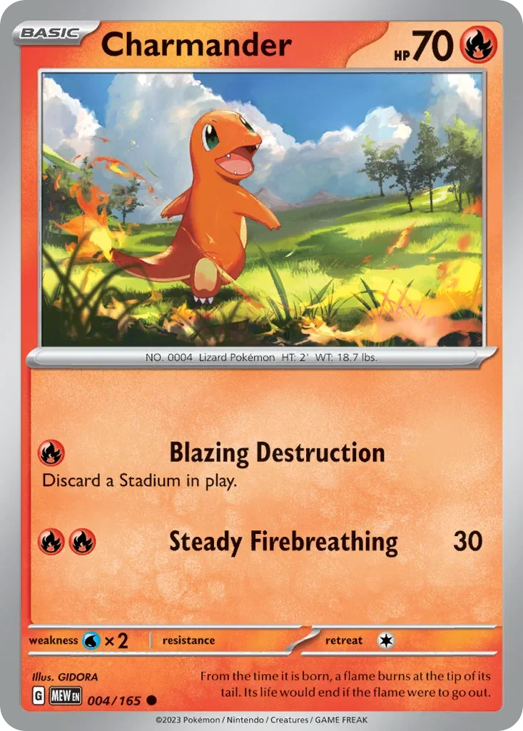 004/165 from 151 Common Pokemon Card