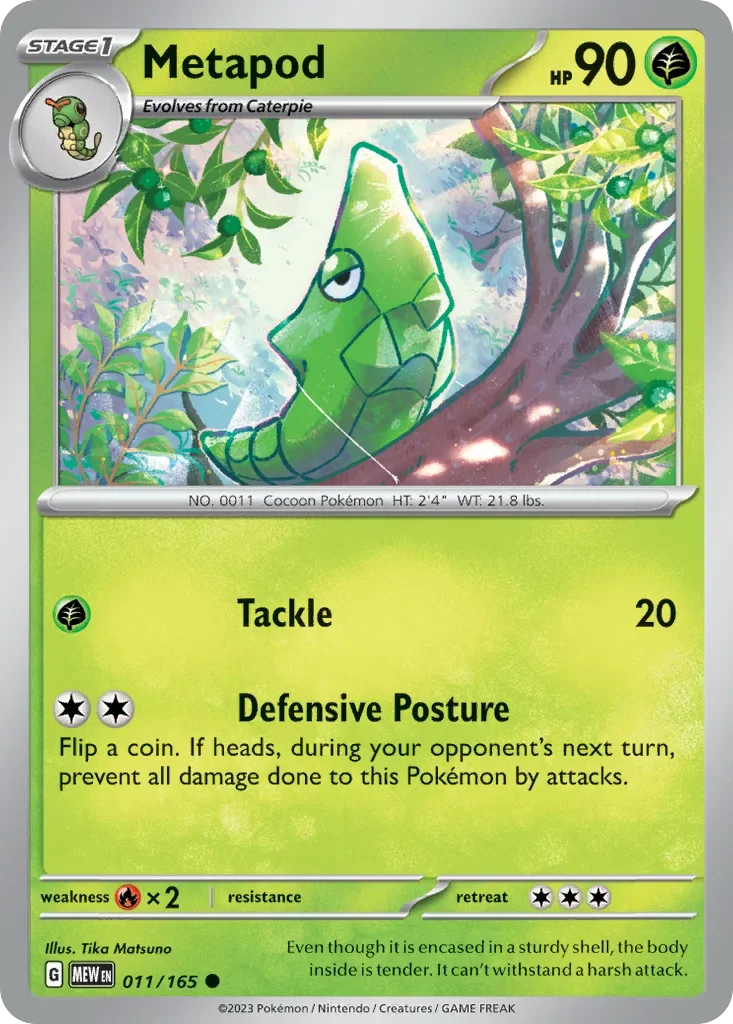 011/165 from 151 Common Pokemon Card