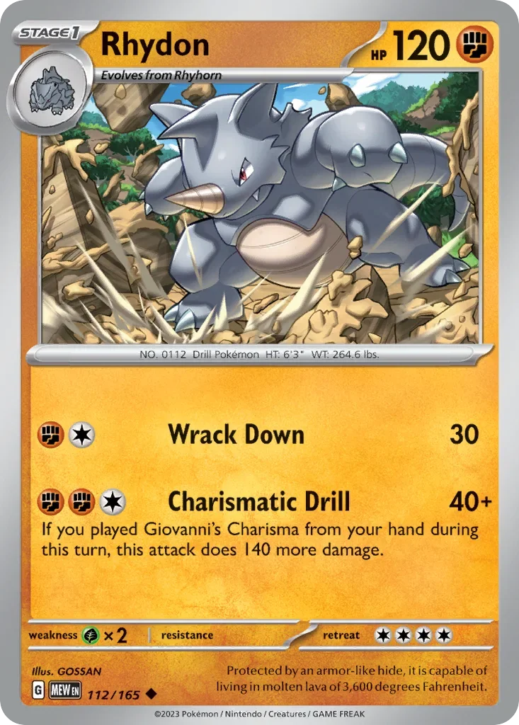 112/165 from 151 Uncommon Pokemon Card