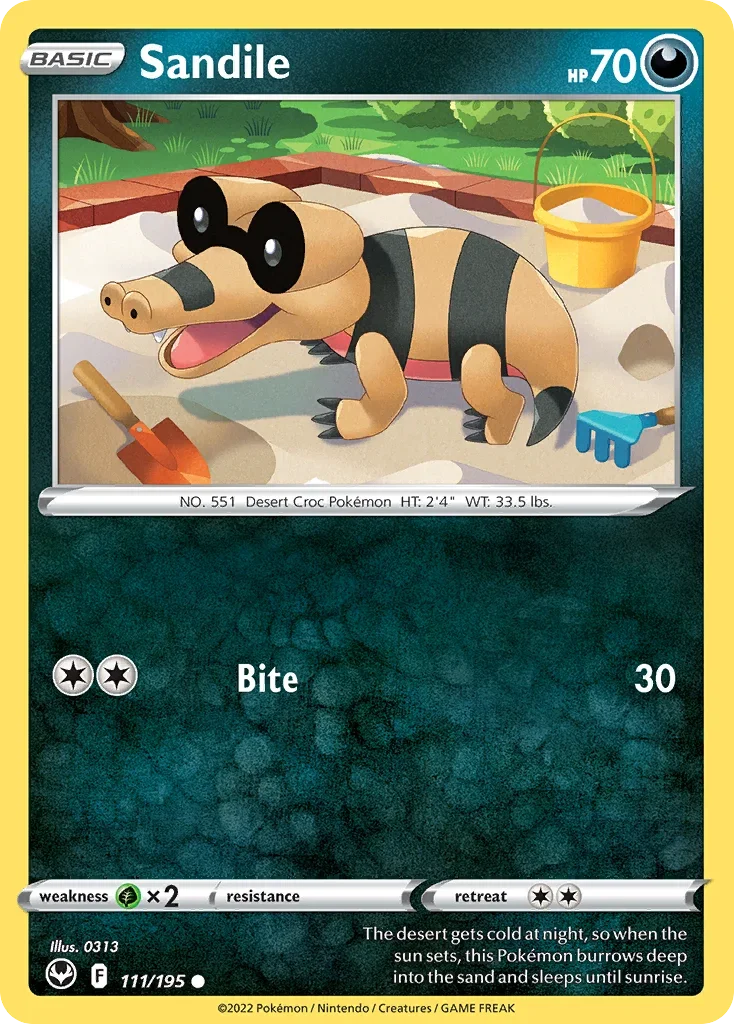 111/195 from Silver Tempest Common Pokemon Card