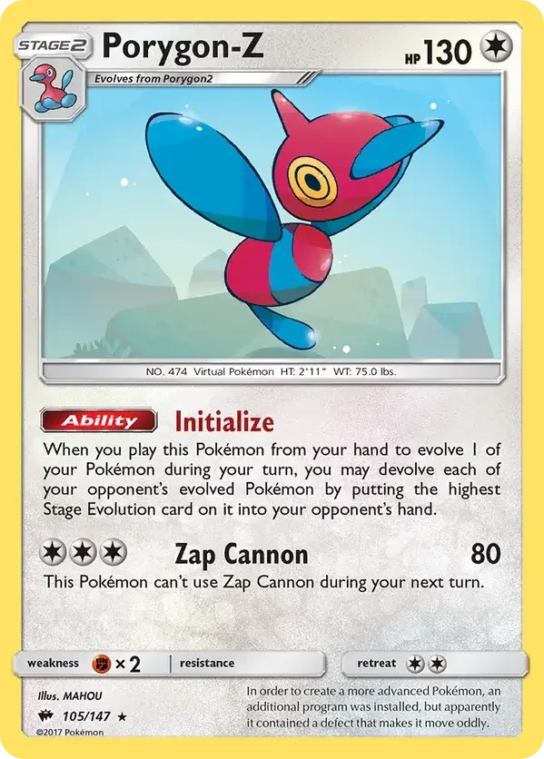105/147 from Burning Shadows Holo Rare Pokemon Card