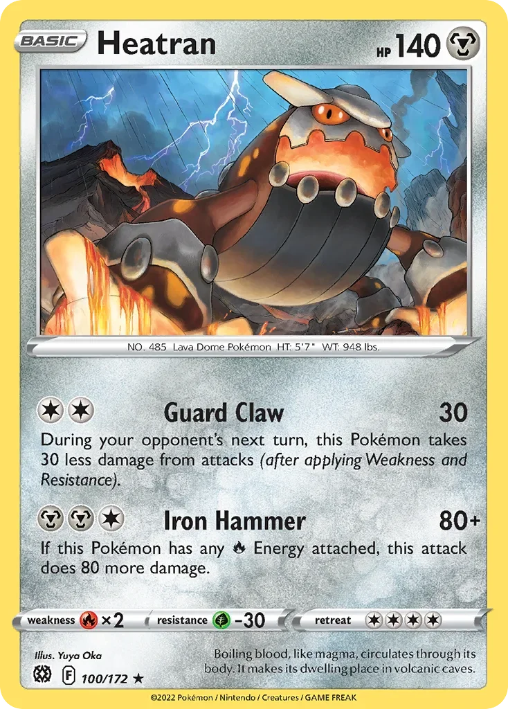 100/172 from Brilliant Stars Rare Pokemon Card