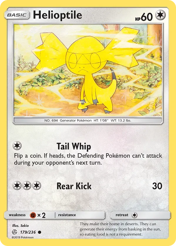 179/236 Helioptile Common Pokemon Card