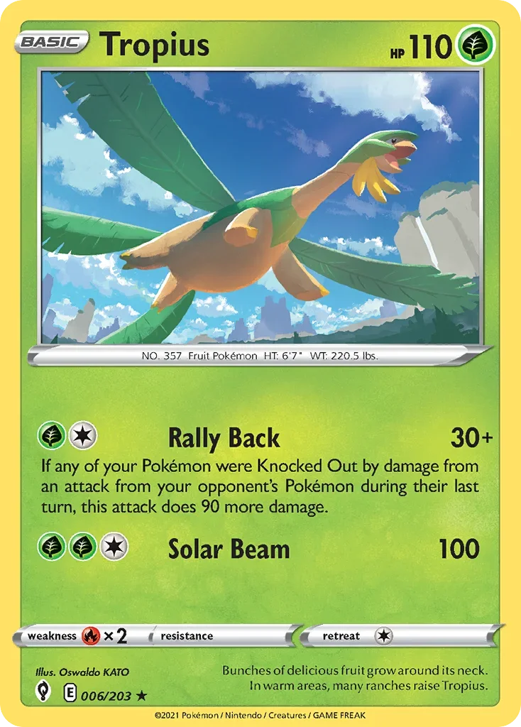006/203 from Evolving Skies Rare Pokemon Card