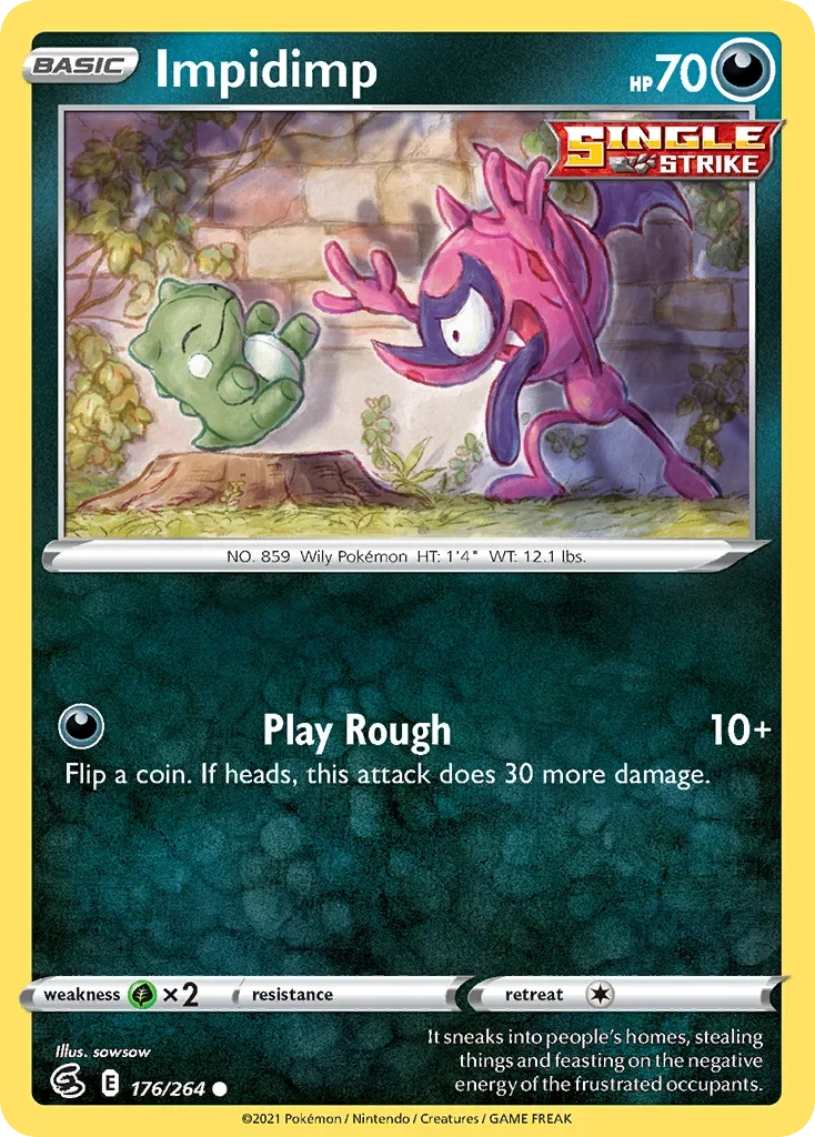 176/264 from Fusion Strike Common Pokemon Card
